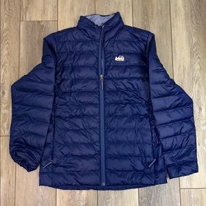 REI big kids puffer coat- NWOT Navy Blue